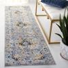 SAFAVIEH Madison Collection Area Rug – 5’3″ x 7’6″, Teal & Fuchsia, Boho Chic Medallion Design, Non-Shedding & Easy Care, Ideal for High Traffic Areas in Living Room, Bedroom (MAD154L)(Grey/Gold)