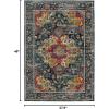 SAFAVIEH Madison Collection Area Rug – 5’3″ x 7’6″, Teal & Fuchsia, Boho Chic Medallion Design, Non-Shedding & Easy Care, Ideal for High Traffic Areas in Living Room, Bedroom (MAD154L)(Teal/Fuchsia)