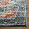 SAFAVIEH Madison Collection Area Rug – 5’3″ x 7’6″, Teal & Fuchsia, Boho Chic Medallion Design, Non-Shedding & Easy Care, Ideal for High Traffic Areas in Living Room, Bedroom (MAD154L)(Teal/Fuchsia)