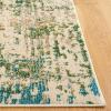 SAFAVIEH Madison Collection Area Rug – 6′ x 9′, Light Blue & Beige, Modern Abstract Design, Non-Shedding & Easy Care, Ideal for High Traffic Areas in Living Room, Bedroom (MAD457B)(Green/Grey)
