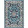 SAFAVIEH Madison Collection Area Rug – 6′ x 9′, Light Blue & Fuchsia, Boho Chic Medallion Design, Non-Shedding & Easy Care, Ideal for High Traffic Areas in Living Room, Bedroom (MAD306M)(Light Blue/Fuchsia)