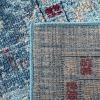 SAFAVIEH Madison Collection Area Rug – 6′ x 9′, Light Blue & Fuchsia, Boho Chic Medallion Design, Non-Shedding & Easy Care, Ideal for High Traffic Areas in Living Room, Bedroom (MAD306M)(Light Blue/Fuchsia)