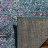 SAFAVIEH Madison Collection Area Rug – 6′ x 9′, Light Grey & Fuchsia, Boho Chic Distressed Design, Non-Shedding & Easy Care, Ideal for High Traffic Areas in Living Room, Bedroom (MAD122G)(Blue/Fuchsia)