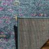 SAFAVIEH Madison Collection Area Rug – 6′ x 9′, Light Grey & Fuchsia, Boho Chic Distressed Design, Non-Shedding & Easy Care, Ideal for High Traffic Areas in Living Room, Bedroom (MAD122G)(Blue/Fuchsia)