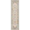 SAFAVIEH Madison Collection Area Rug – 6′ x 9′, Light Grey & Fuchsia, Boho Chic Distressed Design, Non-Shedding & Easy Care, Ideal for High Traffic Areas in Living Room, Bedroom (MAD122G)(Light Grey/Fuchsia)