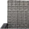 SAFAVIEH Outdoor Collection Bassey Natural/White Cushion 4-Piece Conversation Patio Set PAT7507D(Grey Brown/White)