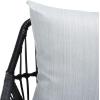 SAFAVIEH Outdoor Collection Londyn Grey 3-Piece Patio Conversation Set(Black/Grey)