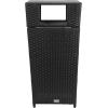 SAFAVIEH Outdoor Collection Mazeli Grey Brown Woven Square Lid Trash Bin (Fully Assembled) PAT7512C(Black)