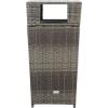 SAFAVIEH Outdoor Collection Mazeli Grey Brown Woven Square Lid Trash Bin (Fully Assembled) PAT7512C(Grey Brown)