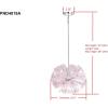 SAFAVIEH PND4019A Collection Montana Pendant Light, Silver/White