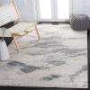 SAFAVIEH Retro Collection Area Rug – 9′ x 12′, Grey & Ivory, Modern Abstract Design, Non-Shedding & Easy Care, Ideal for High Traffic Areas in Living Room, Bedroom (RET2891-8012)(Beige/Grey)
