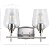 SAFAVIEH SCN4056A Lighting Tage Nickel and Brass 11-inch (LED Bulb Included) Wall Sconce