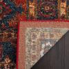 SAFAVIEH Vintage Hamadan Collection Area Rug – 10′ Square, Taupe, Traditional Persian Design, Non-Shedding & Easy to Clean, Ideal for Living Room, Bedroom, Dining Space (VTH214T)(Orange/Blue)