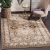 SAFAVIEH Vintage Hamadan Collection Area Rug – 10′ Square, Taupe, Traditional Persian Design, Non-Shedding & Easy to Clean, Ideal for Living Room, Bedroom, Dining Space (VTH214T)(Grey/Black)