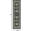 SAFAVIEH Vintage Hamadan Collection Area Rug – 10′ Square, Taupe, Traditional Persian Design, Non-Shedding & Easy to Clean, Ideal for Living Room, Bedroom, Dining Space (VTH214T)(Dark Grey/Ivory)