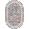 SAFAVIEH Washable Rug Arizona Collection – 5′ x 8′, Green & Beige, Slip Resistant & Easy to Clean, Ideal for Living Room, Bedroom, Home Office, Dining Space (ARZ112Y)(Green/Beige)