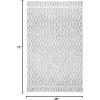 SAFAVIEH Washable Rug Easy Care Collection – 5′ x 8′, Grey & Ivory, Easy to Clean, Ideal for Living Room, Bedroom, Dining Space (ECR111F)(Grey/Ivory)