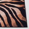 SAFAVIEH Washable Rug Faux Hide Collection – 5′ x 8′, Light Orange & Black, Slip Resistant, Tiger Print Pattern, Ideal for Living Room, Bedroom, Home Office, Dining Space (FAH547P)(Light Orange/Black)