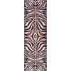 SAFAVIEH Washable Rug Faux Hide Collection – 5′ x 8′, Light Orange & Black, Slip Resistant, Tiger Print Pattern, Ideal for Living Room, Bedroom, Home Office, Dining Space (FAH547P)(Light Orange/Black)