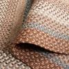 SAFAVIEH Washable Rug Outdoor Braided Collection – 8′ x 10′, Brown & Multi, Handmade & Reversible, Non-Shedding & Easy to Clean, Ideal for Patio, Backyard, Mudroom (BRD313A)(Brown/Multi)