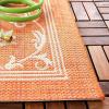 SAFAVIEH Washable Rug Outdoor Courtyard Collection – 4′ x 5’7″, Terracotta & Natural, Non-Shedding & Easy Cleaning, Ideal for Patio, Backyard, Mudroom (CY2098-3202)(Terracotta/Natural)