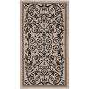 SAFAVIEH Washable Rug Outdoor Courtyard Collection – 4′ x 5’7″, Terracotta & Natural, Non-Shedding & Easy Cleaning, Ideal for Patio, Backyard, Mudroom (CY2098-3202)(Sand/Black)