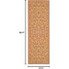 SAFAVIEH Washable Rug Outdoor Courtyard Collection – 4′ x 5’7″, Terracotta & Natural, Non-Shedding & Easy Cleaning, Ideal for Patio, Backyard, Mudroom (CY2098-3202)(Terracotta/Natural)