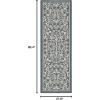 SAFAVIEH Washable Rug Outdoor Courtyard Collection – 4′ x 5’7″, Terracotta & Natural, Non-Shedding & Easy Cleaning, Ideal for Patio, Backyard, Mudroom (CY2098-3202)(Navy/Beige)