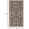 SAFAVIEH Washable Rug Outdoor Courtyard Collection – 4′ x 5’7″, Terracotta & Natural, Non-Shedding & Easy Cleaning, Ideal for Patio, Backyard, Mudroom (CY2098-3202)(Sand/Black)