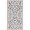 SAFAVIEH Washable Rug Outdoor Courtyard Collection – 4′ x 5’7″, Terracotta & Natural, Non-Shedding & Easy Cleaning, Ideal for Patio, Backyard, Mudroom (CY2098-3202)(Natural/Blue)