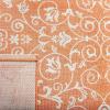 SAFAVIEH Washable Rug Outdoor Courtyard Collection – 4′ x 5’7″, Terracotta & Natural, Non-Shedding & Easy Cleaning, Ideal for Patio, Backyard, Mudroom (CY2098-3202)(Terracotta/Natural)