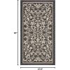 SAFAVIEH Washable Rug Outdoor Courtyard Collection – 4′ x 5’7″, Terracotta & Natural, Non-Shedding & Easy Cleaning, Ideal for Patio, Backyard, Mudroom (CY2098-3202)(Black/Sand)