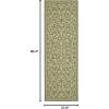 SAFAVIEH Washable Rug Outdoor Courtyard Collection – 4′ x 5’7″, Terracotta & Natural, Non-Shedding & Easy Cleaning, Ideal for Patio, Backyard, Mudroom (CY2098-3202)(Olive/Natural)