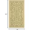SAFAVIEH Washable Rug Outdoor Courtyard Collection – 4′ x 5’7″, Terracotta & Natural, Non-Shedding & Easy Cleaning, Ideal for Patio, Backyard, Mudroom (CY2098-3202)(Natural/Olive)