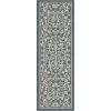SAFAVIEH Washable Rug Outdoor Courtyard Collection – 4′ x 5’7″, Terracotta & Natural, Non-Shedding & Easy Cleaning, Ideal for Patio, Backyard, Mudroom (CY2098-3202)(Navy/Beige)