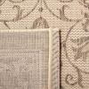 SAFAVIEH Washable Rug Outdoor Courtyard Collection – 4′ x 5’7″, Terracotta & Natural, Non-Shedding & Easy Cleaning, Ideal for Patio, Backyard, Mudroom (CY2098-3202)(Natural/Brown)