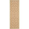 SAFAVIEH Washable Rug Outdoor Courtyard Collection – 4′ x 5’7″, Terracotta & Natural, Non-Shedding & Easy Cleaning, Ideal for Patio, Backyard, Mudroom (CY2098-3202)(Natural/Terra)