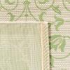 SAFAVIEH Washable Rug Outdoor Courtyard Collection – 4′ x 5’7″, Terracotta & Natural, Non-Shedding & Easy Cleaning, Ideal for Patio, Backyard, Mudroom (CY2098-3202)(Natural/Olive)