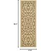 SAFAVIEH Washable Rug Outdoor Courtyard Collection – 4′ x 5’7″, Terracotta & Natural, Non-Shedding & Easy Cleaning, Ideal for Patio, Backyard, Mudroom (CY2098-3202)(Natural/Brown)