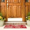 SAFAVIEH Washable Rug Outdoor Courtyard Collection – 5’3″ x 7’7″, Chocolate & Natural, Non-Shedding & Easy Cleaning, Ideal for Patio, Backyard, Mudroom (CY2961-3409)(Red/Natural)