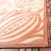 SAFAVIEH Washable Rug Outdoor Courtyard Collection – 5’3″ x 7’7″, Chocolate & Natural, Non-Shedding & Easy Cleaning, Ideal for Patio, Backyard, Mudroom (CY2961-3409)(Natural/Terra)