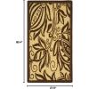 SAFAVIEH Washable Rug Outdoor Courtyard Collection – 5’3″ x 7’7″, Chocolate & Natural, Non-Shedding & Easy Cleaning, Ideal for Patio, Backyard, Mudroom (CY2961-3409)(Natural/Brown)