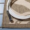 SAFAVIEH Washable Rug Outdoor Courtyard Collection – 5’3″ x 7’7″, Chocolate & Natural, Non-Shedding & Easy Cleaning, Ideal for Patio, Backyard, Mudroom (CY2961-3409)(Terracotta/Natural)