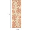 SAFAVIEH Washable Rug Outdoor Courtyard Collection – 5’3″ x 7’7″, Chocolate & Natural, Non-Shedding & Easy Cleaning, Ideal for Patio, Backyard, Mudroom (CY2961-3409)(Natural/Terra)