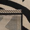 SAFAVIEH Washable Rug Outdoor Courtyard Collection – 5’3″ x 7’7″, Chocolate & Natural, Non-Shedding & Easy Cleaning, Ideal for Patio, Backyard, Mudroom (CY2961-3409)(Sand/Black)