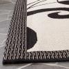 SAFAVIEH Washable Rug Outdoor Courtyard Collection – 5’3″ x 7’7″, Chocolate & Natural, Non-Shedding & Easy Cleaning, Ideal for Patio, Backyard, Mudroom (CY2961-3409)(Black/Sand)