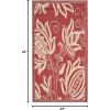 SAFAVIEH Washable Rug Outdoor Courtyard Collection – 5’3″ x 7’7″, Chocolate & Natural, Non-Shedding & Easy Cleaning, Ideal for Patio, Backyard, Mudroom (CY2961-3409)(Red/Natural)