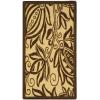 SAFAVIEH Washable Rug Outdoor Courtyard Collection – 5’3″ x 7’7″, Chocolate & Natural, Non-Shedding & Easy Cleaning, Ideal for Patio, Backyard, Mudroom (CY2961-3409)(Natural/Brown)