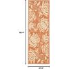 SAFAVIEH Washable Rug Outdoor Courtyard Collection – 5’3″ x 7’7″, Chocolate & Natural, Non-Shedding & Easy Cleaning, Ideal for Patio, Backyard, Mudroom (CY2961-3409)(Terracotta/Natural)
