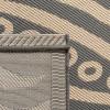 SAFAVIEH Washable Rug Outdoor Courtyard Collection – 5’3″ x 7’7″, Chocolate & Natural, Non-Shedding & Easy Cleaning, Ideal for Patio, Backyard, Mudroom (CY2961-3409)(Grey/Natural)